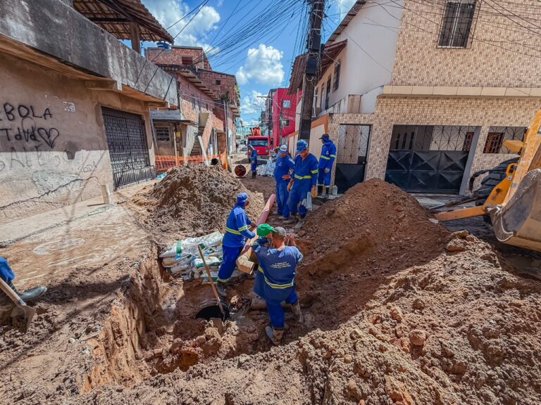 Obras de microdrenagem em Vida Nova chegam a 50% de execução