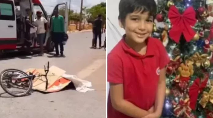 Tragédia: criança de 7 anos cai de bicicleta e morre atropelada por caminhão betoneira na Bahia