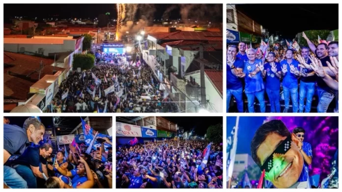 Casa Nova reúne apoiadores em caminhada com Anísio Viana e ACM Neto